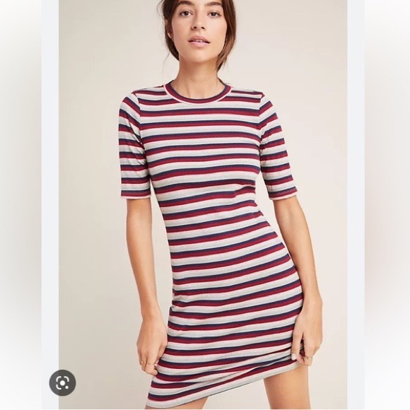 EUC: STATESIDE Ribbed Tee Mini Dress - Picture 1 of 9